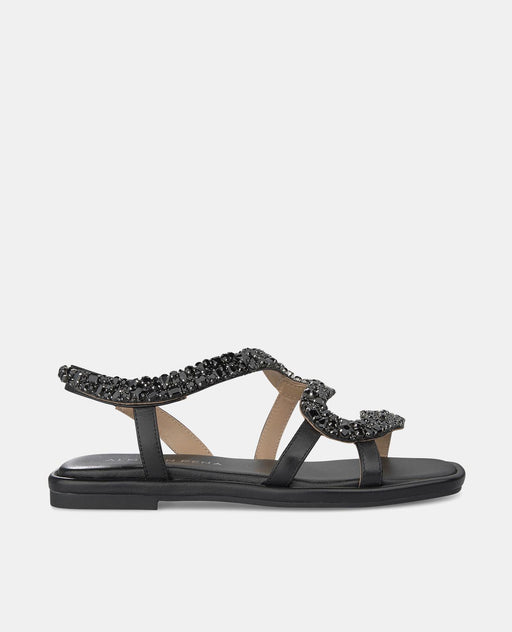 SQUARE TOE SNAKE SANDAL