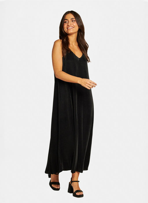 PLEATED MIDI DRESS