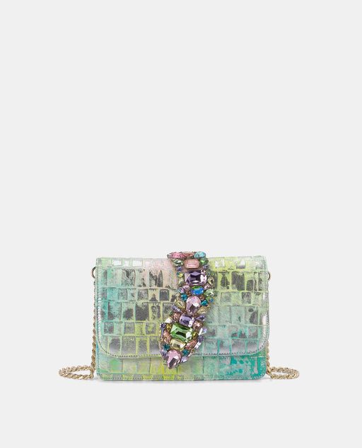 SNAKE FLAP SHOULDER BAG