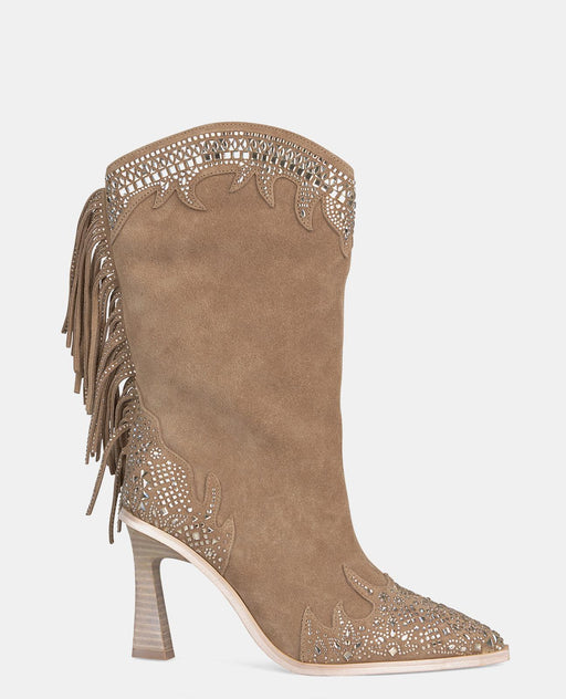 BACK FRINGED BOOT