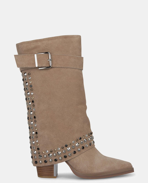 STUDDED GAITER BOOT