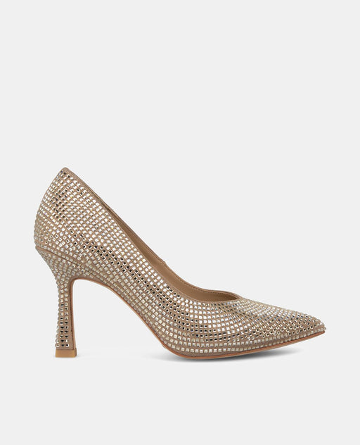 STILETTO HEEL SHOE WITH RHINESTONES