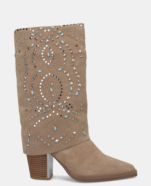 STUDDED GAITER BOOT