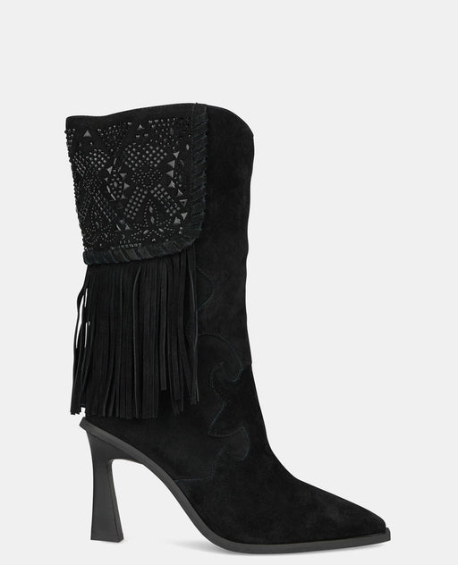 FRINGED RHINESTONE BOOT