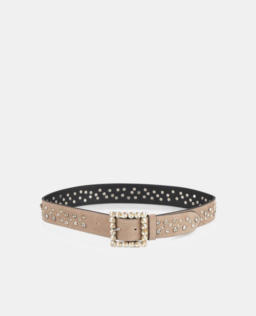 STUDDED LEATHER BELT