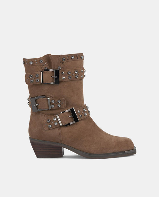 STUDDED AND BUCKLE BOOTIE