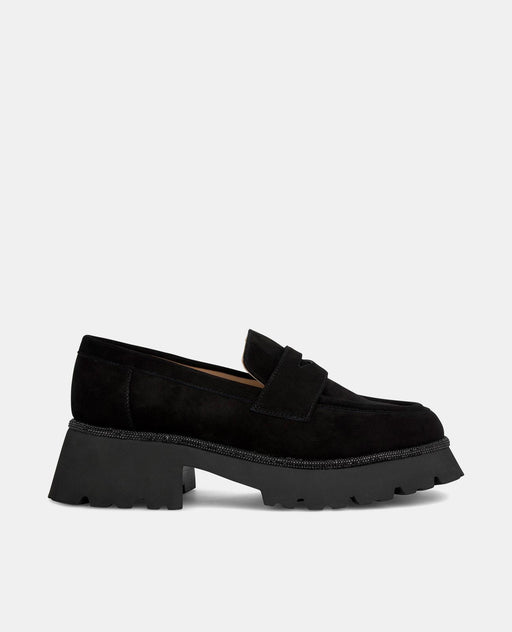 MOCCASIN WITH PLATFORM STRAP