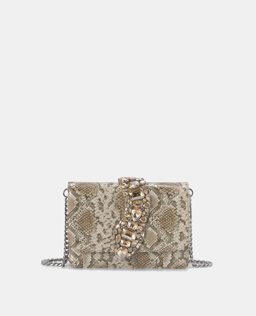 SNAKE FLAP SHOULDER BAG