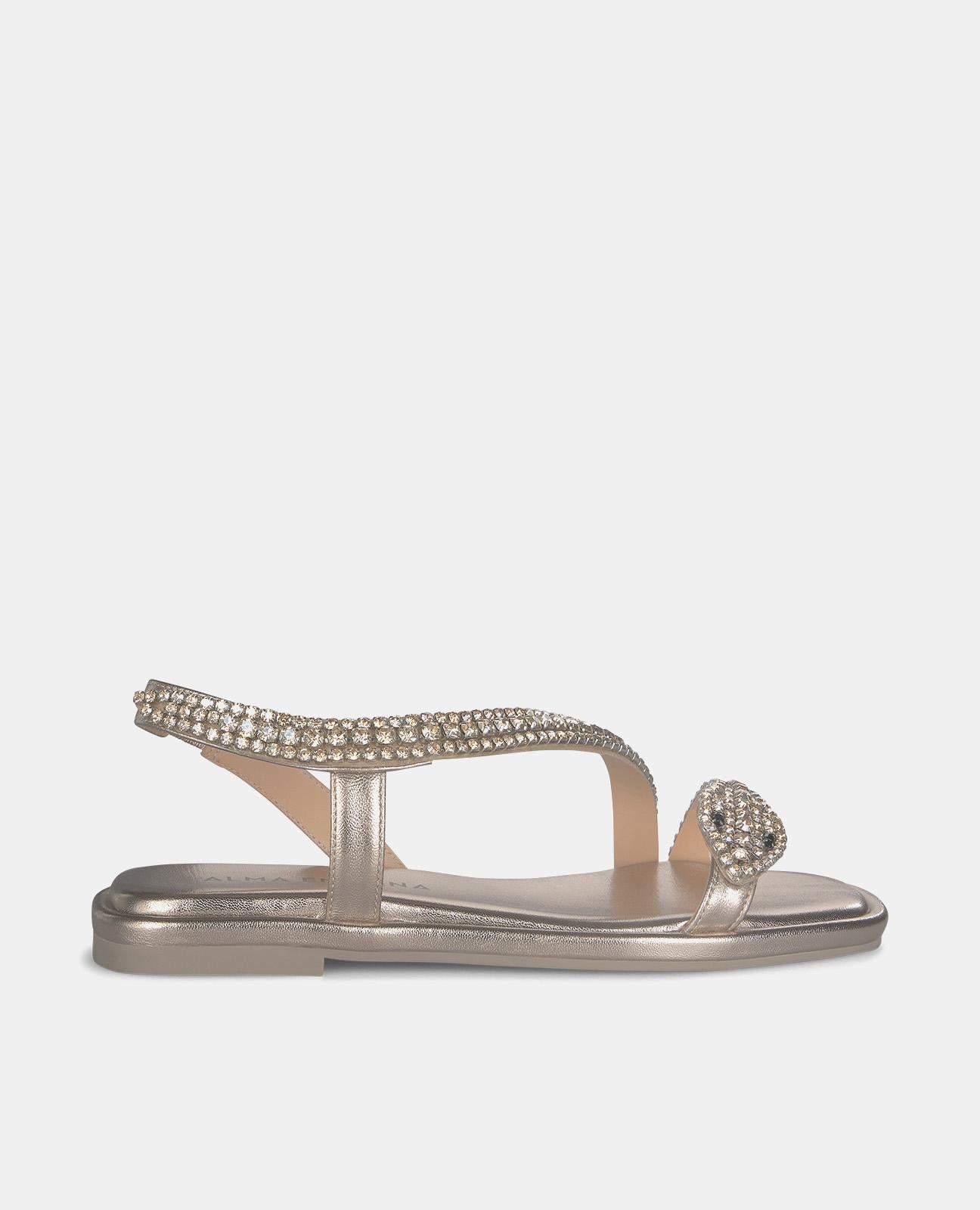 FLAT SANDAL SNAKE STRAP