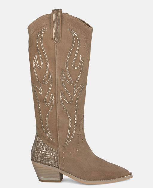 BOTA DE COWBOY ORNAMENTADA COM STRASS