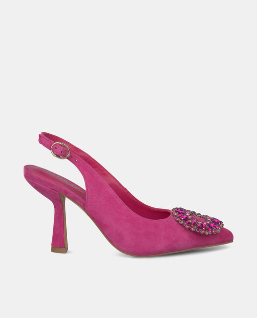 CIRCULAR BROOCH HEEL SHOE