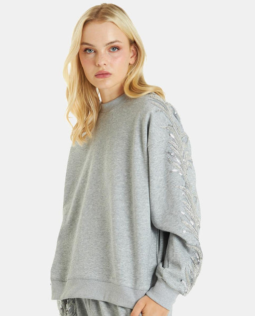 SWEATSHIRT MIT PAILLETTEN-DETAIL