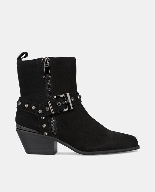 ANKLE BOOT WITH STUDDED BUCKLE