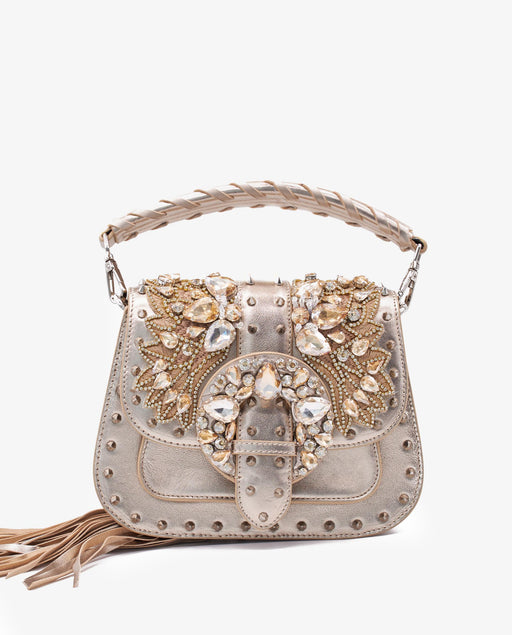 STUDDED SHOULDER BAG