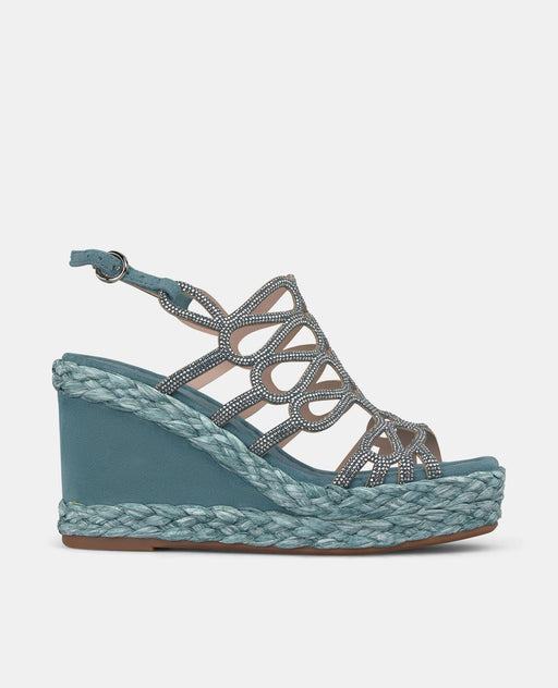 WEDGE WITH RHINESTONE DETAILS