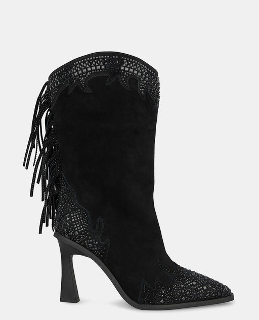 BACK FRINGED BOOT