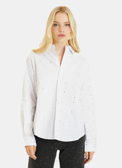 CAMICIA CON DETTAGLI IN STRASS