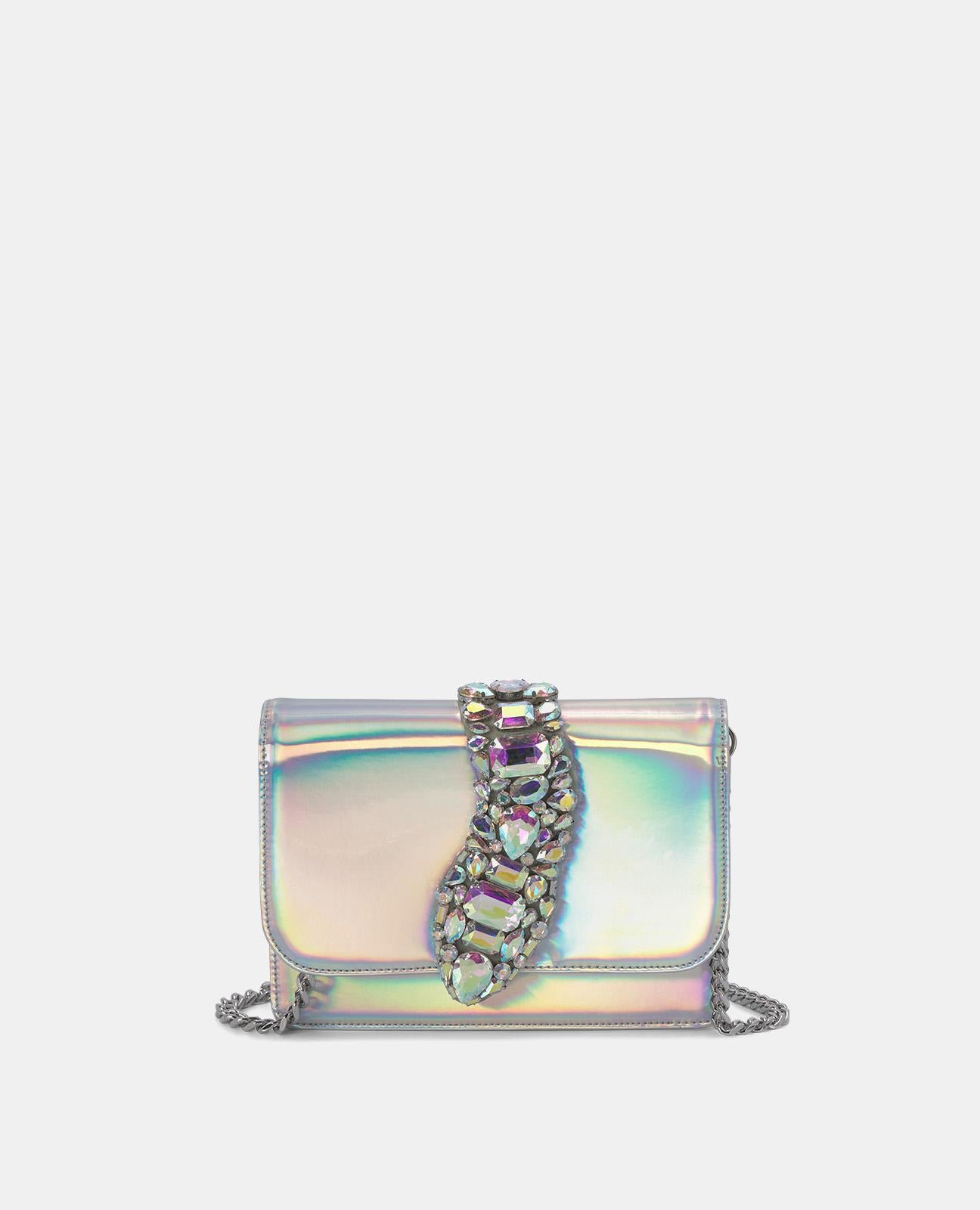 SNAKE FLAP SHOULDER BAG