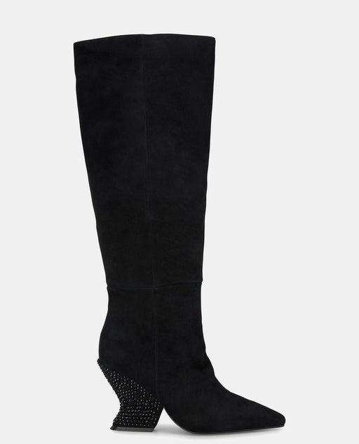 HEELED BOOT WITH RHINESTONES