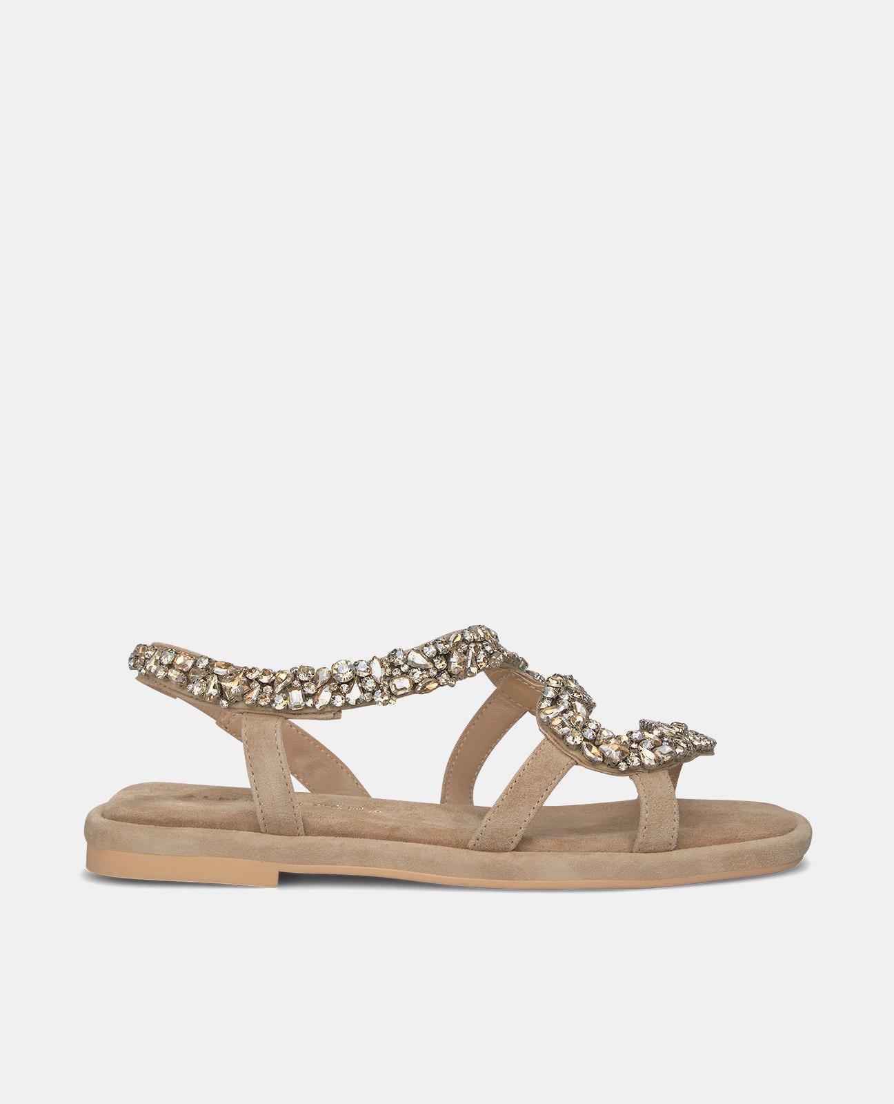 SQUARE TOE SNAKE SANDAL