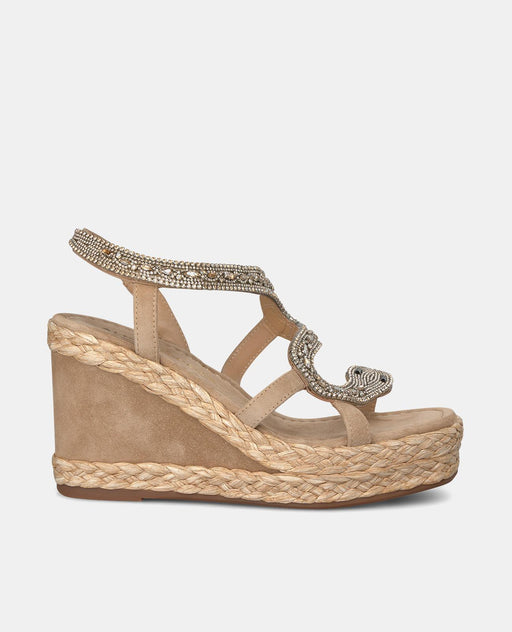 RHINESTONE SNAKE WEDGE