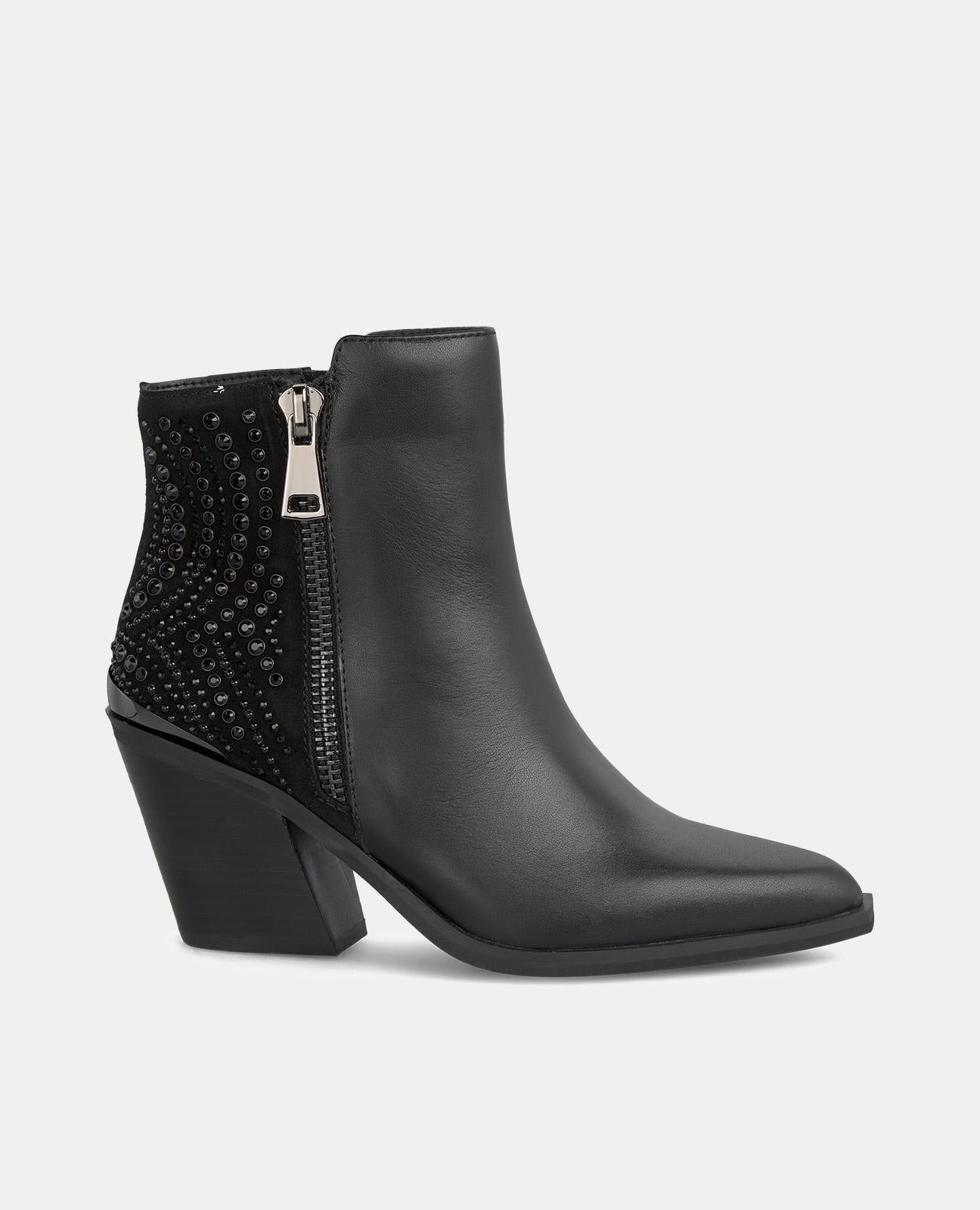 BOOTIE WITH RHINESTONE PATTERN