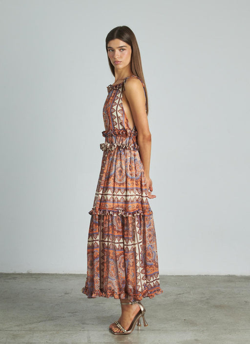 VESTIDO MIDI CUELLO HALTER