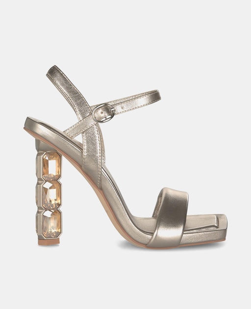 CRYSTAL HEEL SANDAL