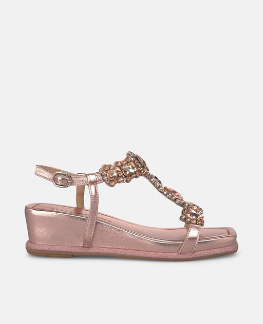 SANDALE COMPENSÉE AVEC STRASS