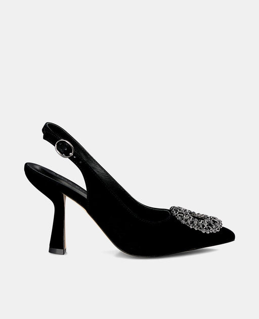 CIRCULAR BROOCH HEEL SHOE