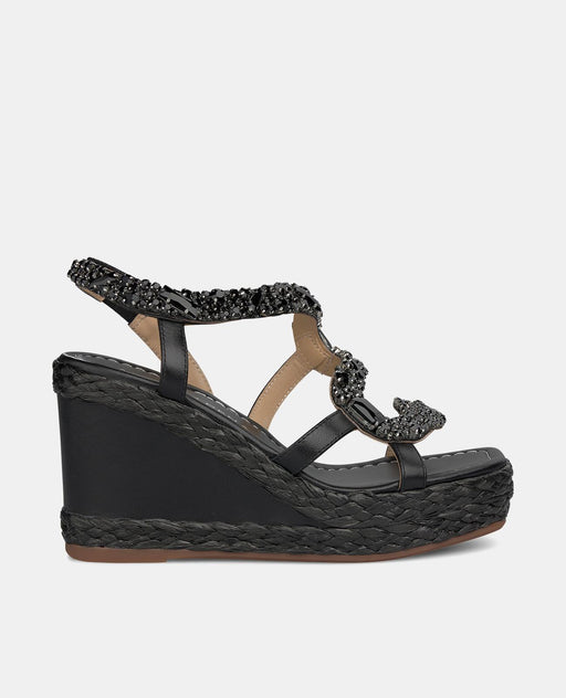 WEDGE SANDAL WITH SNAKE