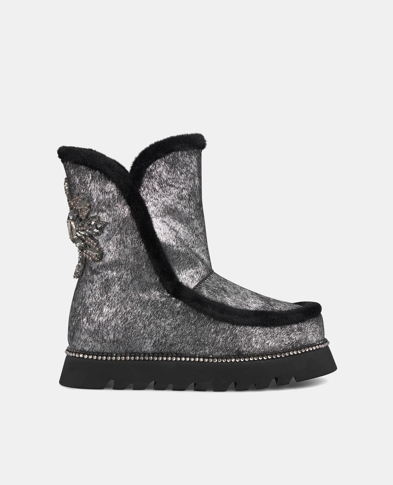 BEADED HAIR EFFECT BOOTIE