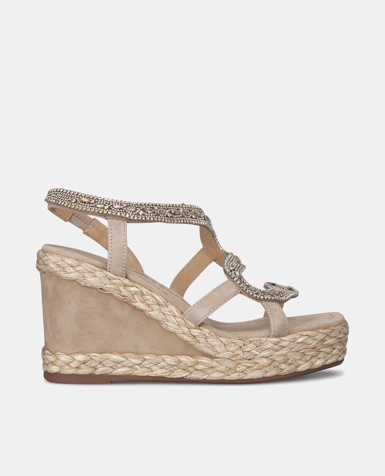 RHINESTONE SNAKE WEDGE