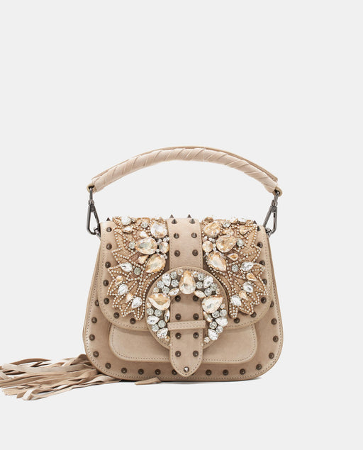 MINI SHOULDER BAG WITH GLITTER DETAIL