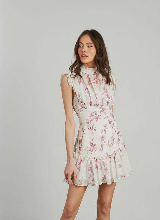 VESTIDO FRUNCIDO ESTAMPADO