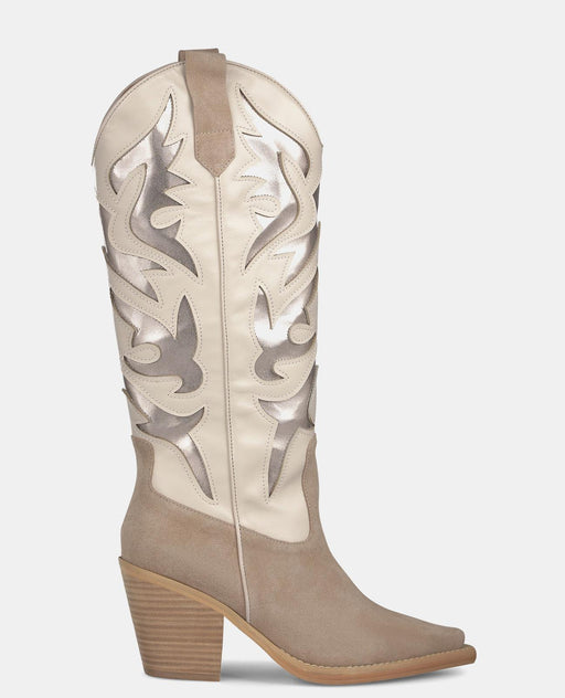 EMBROIDERED HEEL BOOT