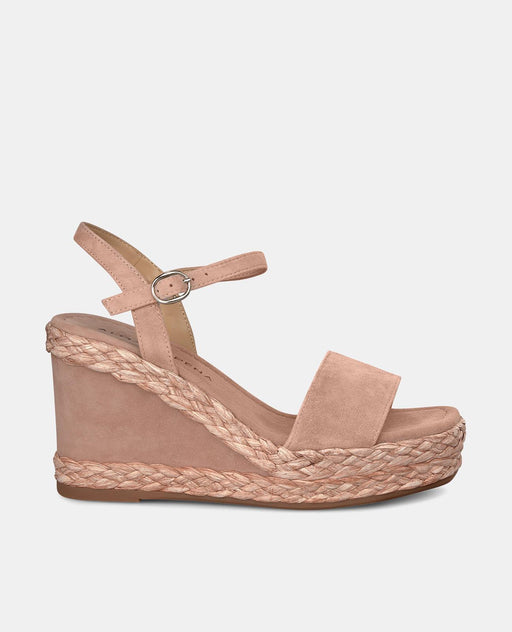 WEDGE WITH BRAIDED DETAIL