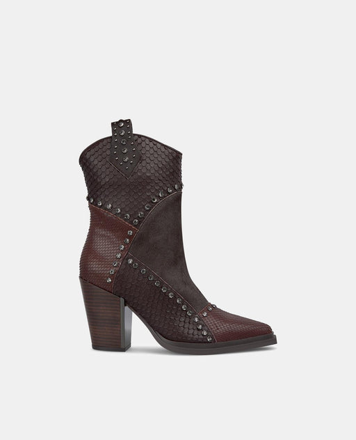 ANKLE BOOT WITH STUDS AND DETAILS