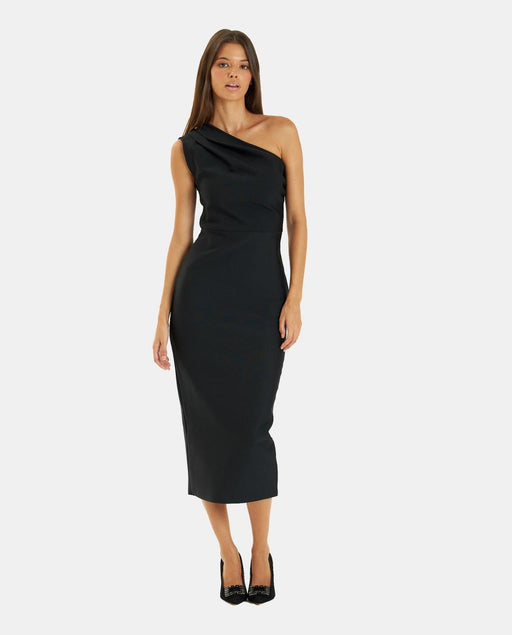 ROBE LONGUE ASYMÉTRIQUE