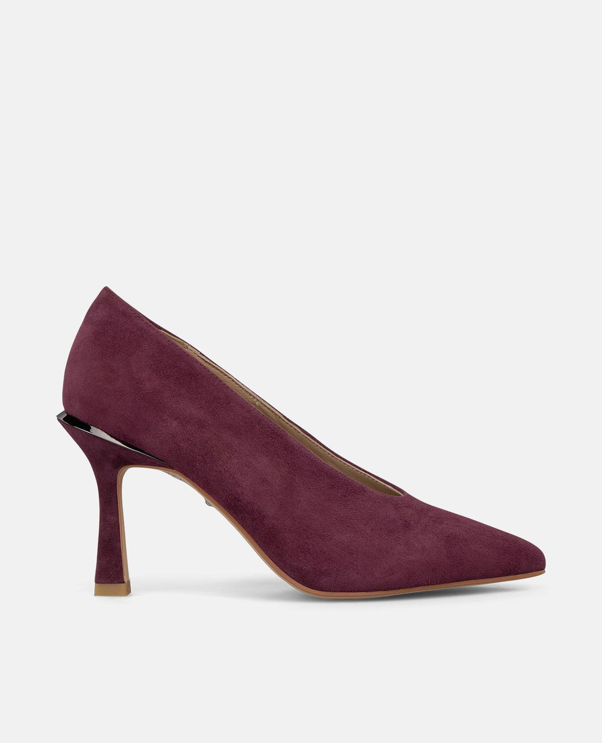 SCARPA CON TACCO IN PELLE SCAMOSCIATA