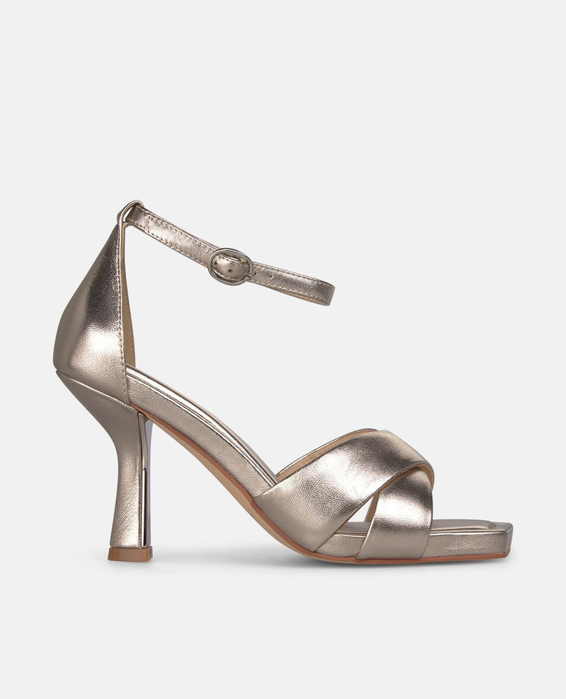 SANDALIA TACON TIRAS CRUZADAS