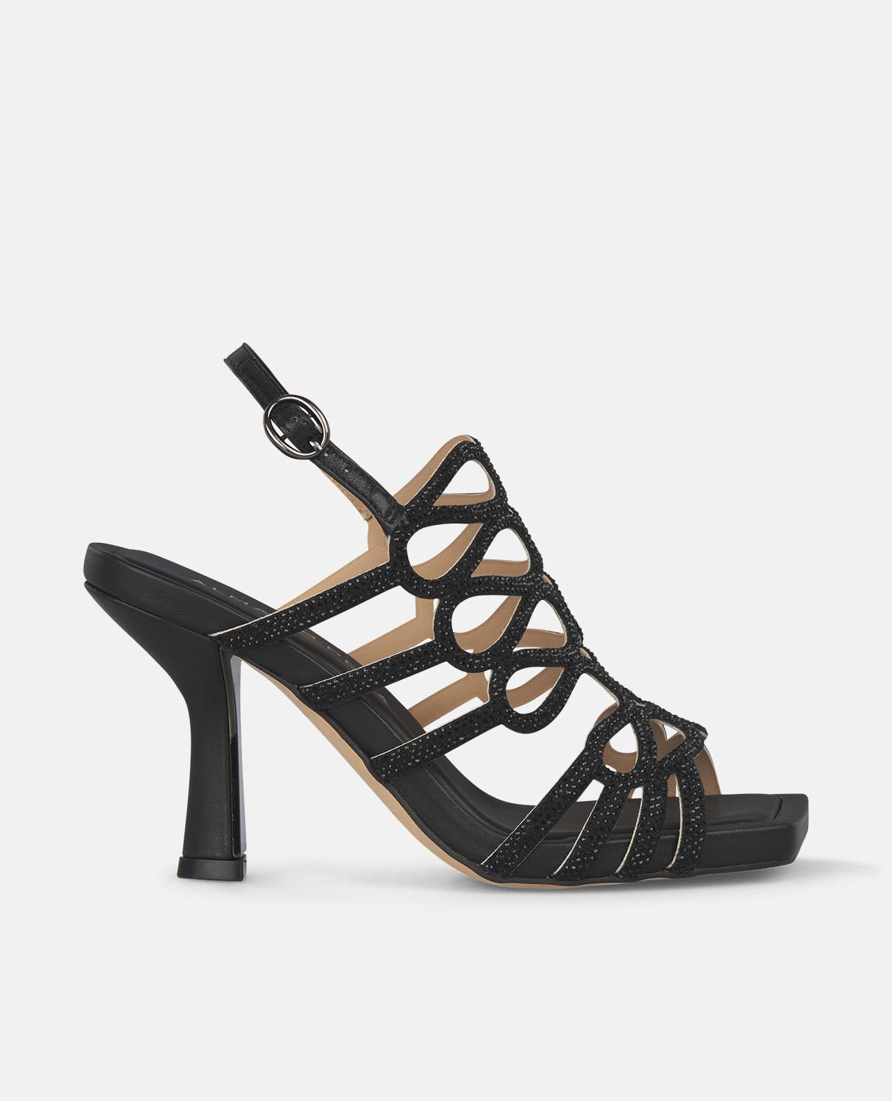 SANDALIA TACÓN ENTRECRUZADA