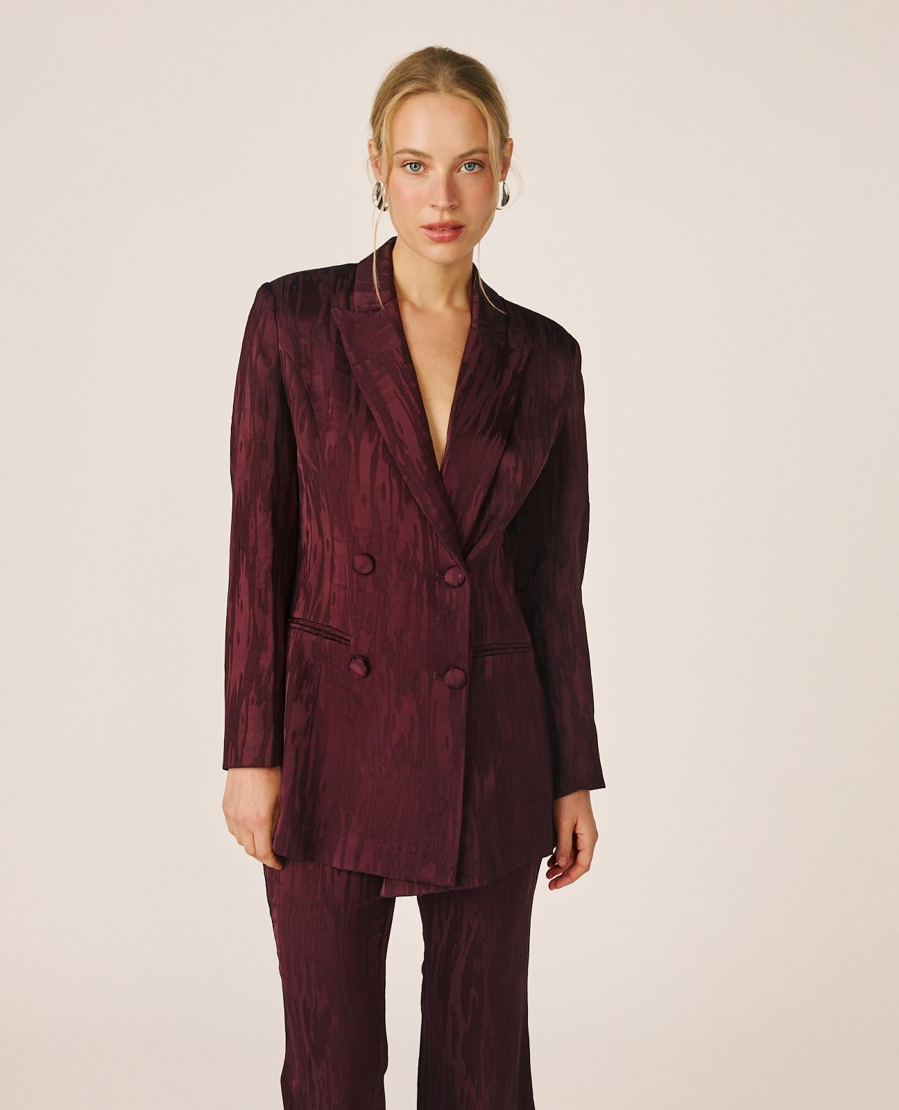BLAZER JACQUARD SATÉN