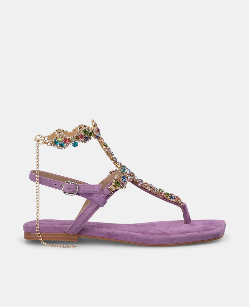 MULTICOLOR RHINESTONE SANDAL