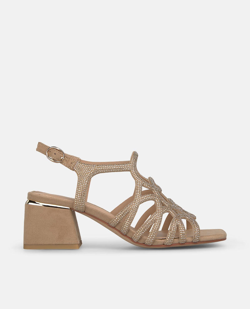 SANDALIA TACON TIRAS CIRCULARES