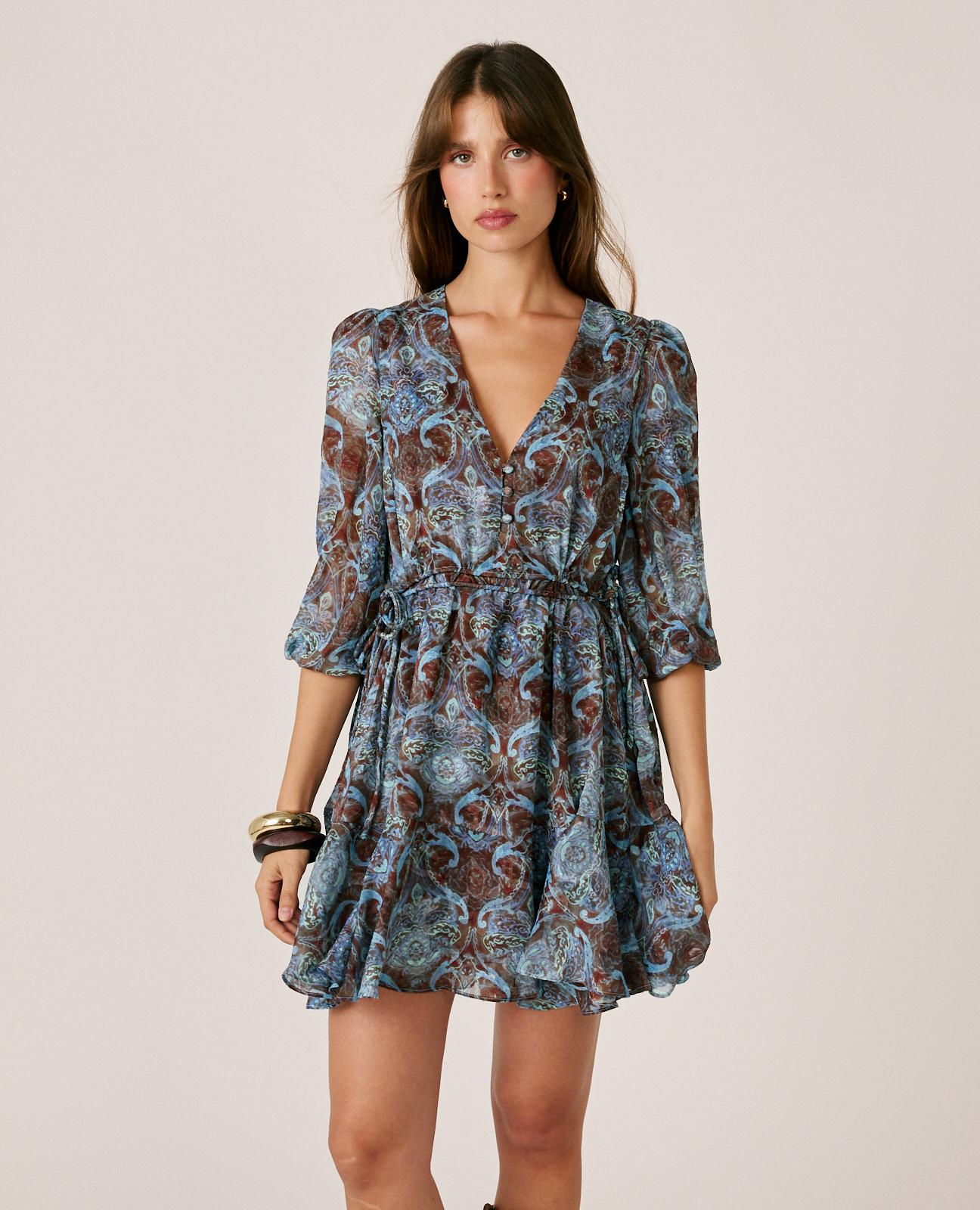 VESTIDO MINI ARABESCOS