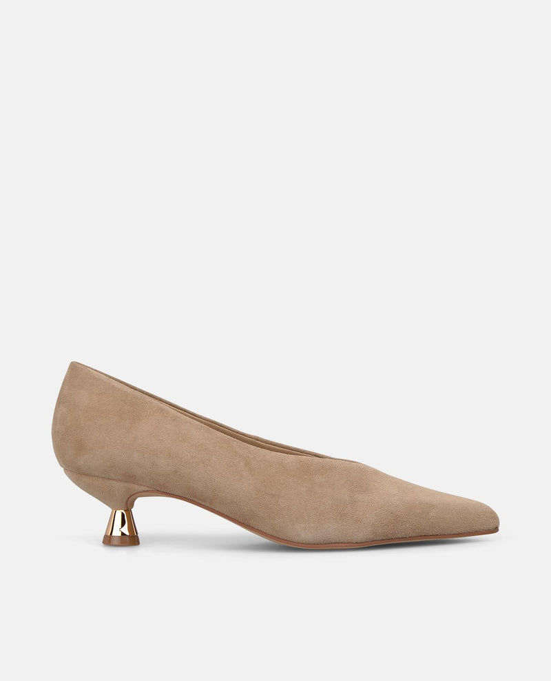 ZAPATO TACÓN CHUPETE DE ANTE