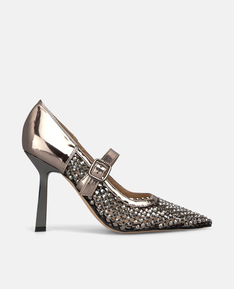 SAPATOS DE SALTO ALTO EM MALHA