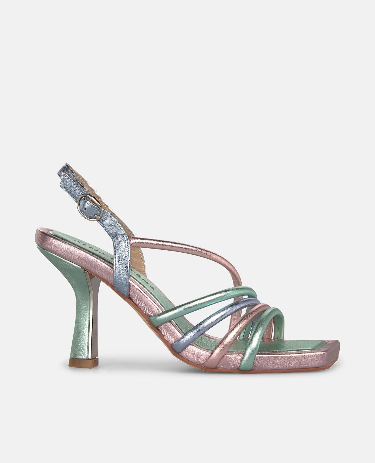 SANDALIA TACON COMBI TIRAS