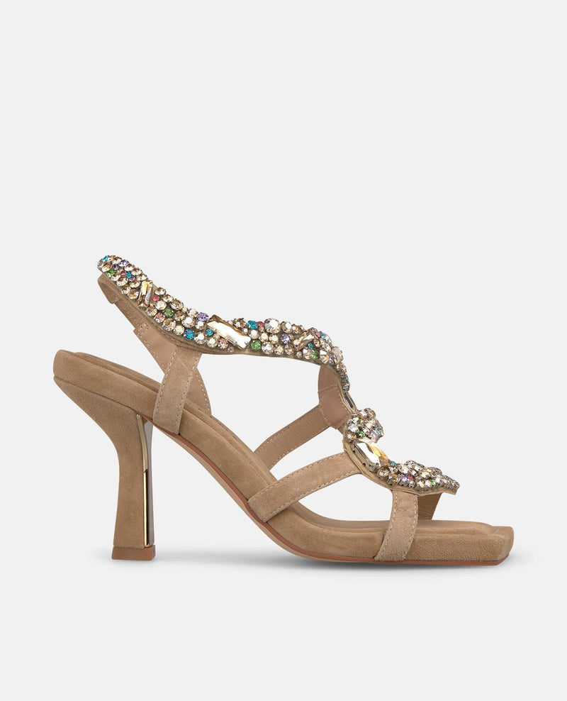SNAKE HEEL SANDAL